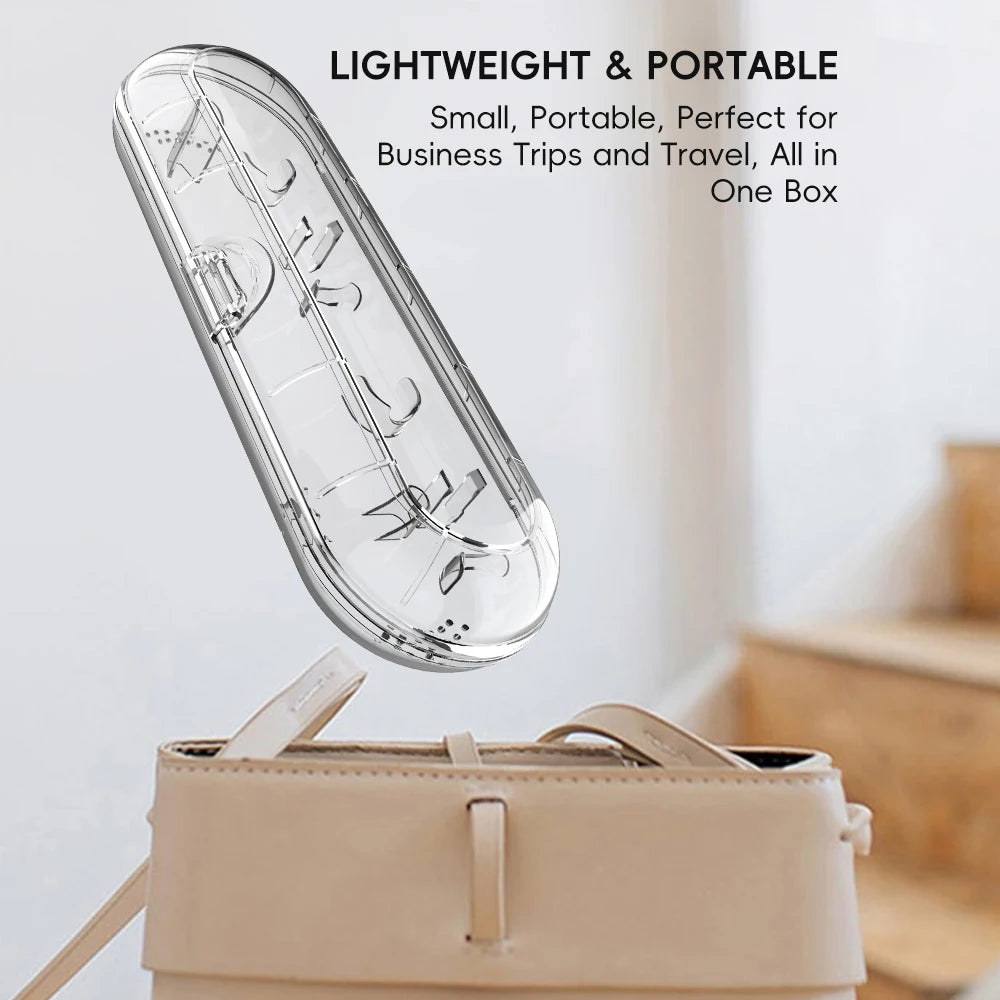 Estuche de viaje para cepillos de dientes eléctricos Philips Sonicare, Oral B y la mayoría de otros cepillos de dientes eléctricos, caja protectora portátil de limpieza