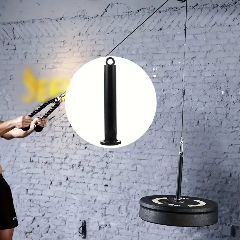 Pasador de carga para gimnasio, sistema de Cable de polea de acero inoxidable para Fitness, accesorio para mancuernas, marco de soporte para rodajas de barra para levantamiento de pesas