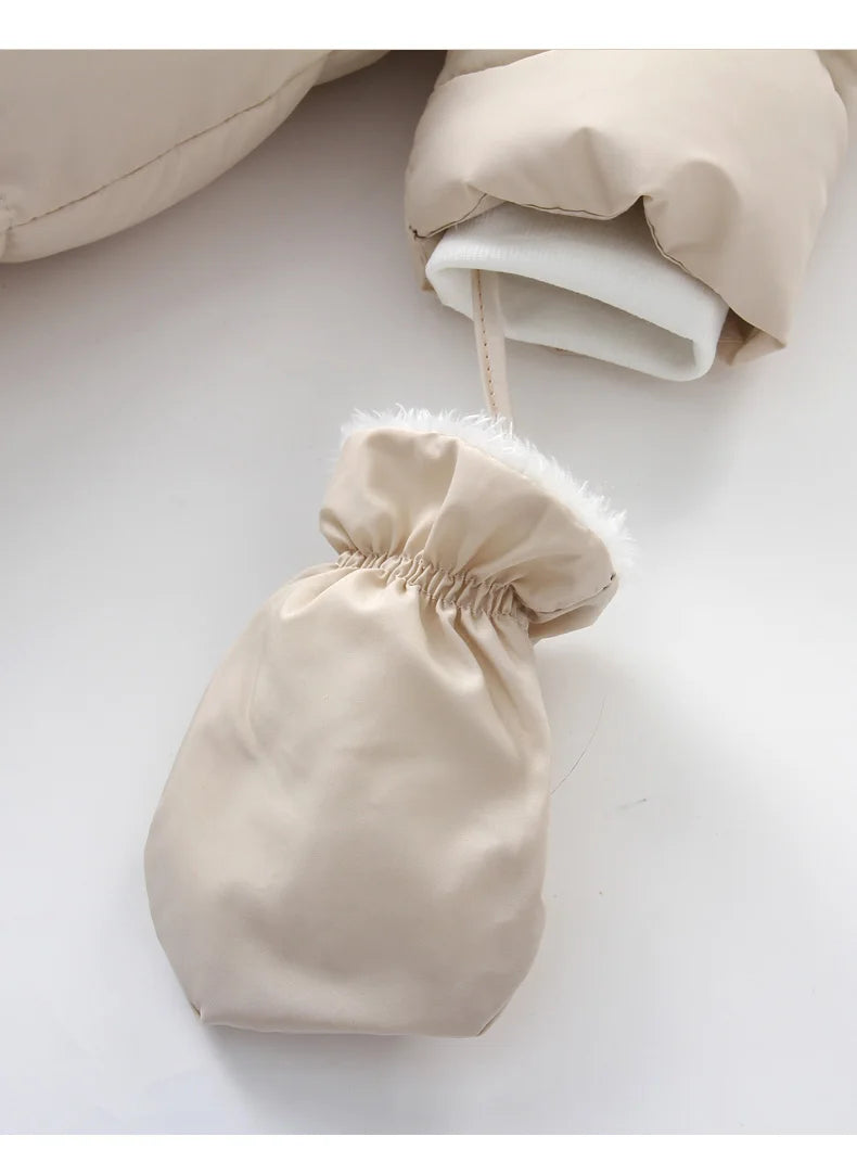 Ircomll, ropa de bebé de alta calidad, monos para niños, invierno con capucha y piel, pelele cálido para niños, mono, ropa para niños pequeños