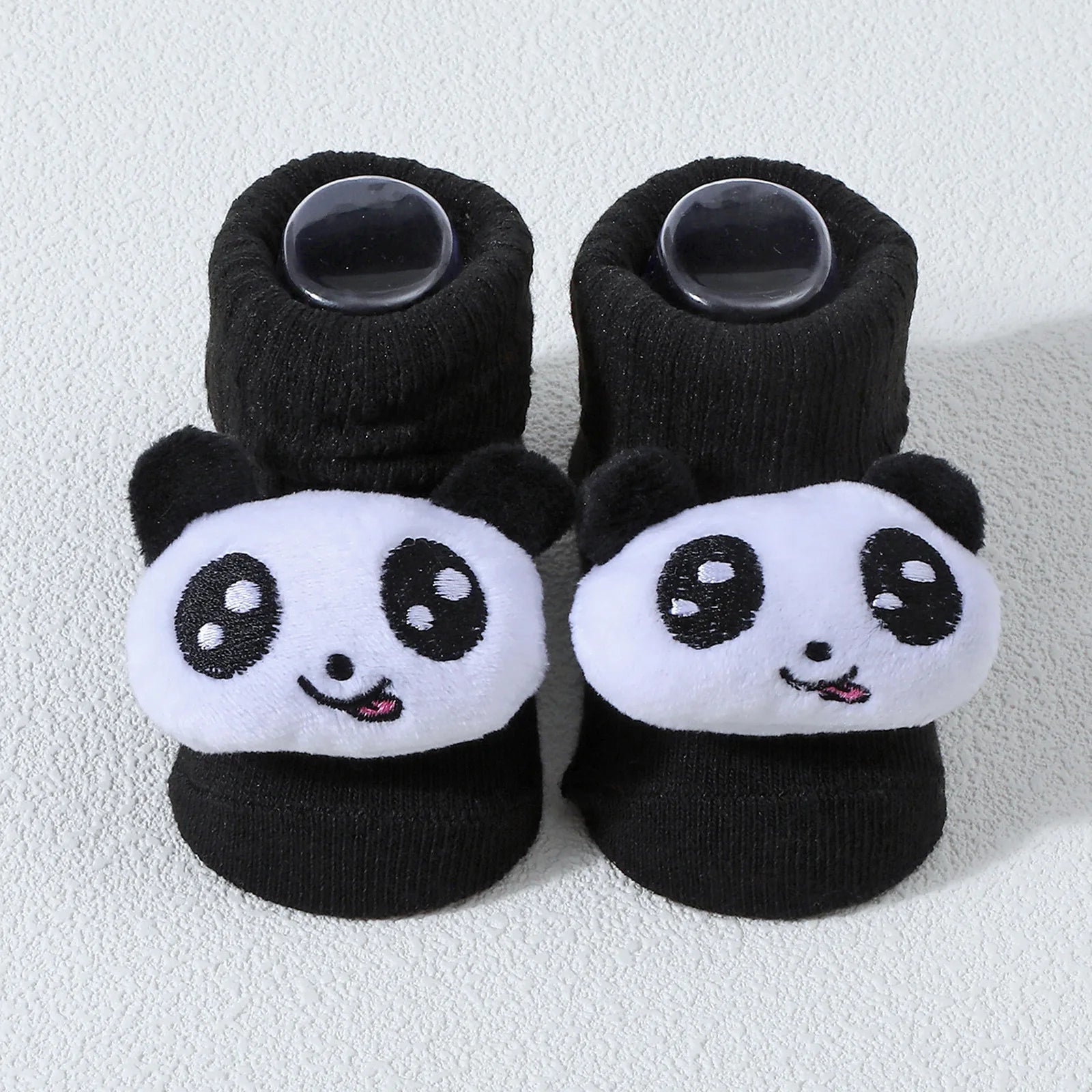 Calcetines bonitos de dibujos animados de oso, León, Panda, calcetines de bebé para niños y niñas, calcetines de tubo sólidos de algodón suave para recién nacidos, calcetines para niños