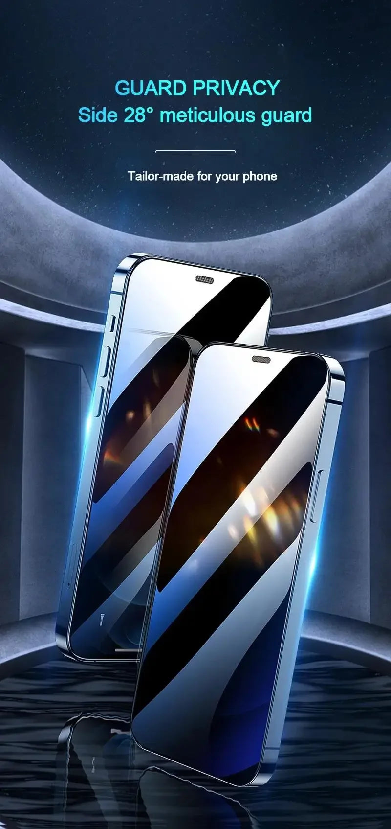 1-5 uds Protector de pantalla antiespía para iPhone 17 Air 16e 16 15 14 13 12 11 Xs Pro Max XR Plus mini vidrio templado privacidad Peep