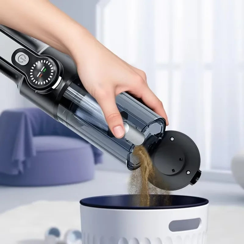 Aspiradora de Mano Inalámbrica 5 en 1, Succión Ciclónica Potente, Mini Aspiradora Inalámbrica Portátil para Limpieza de Automóviles, Hogar y Teclados