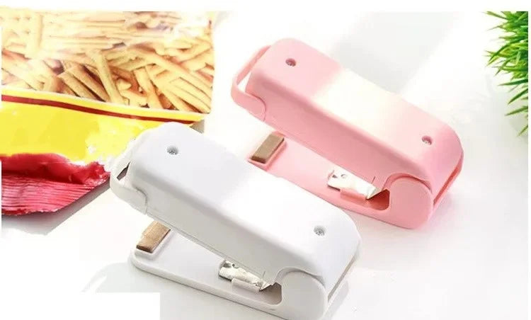 Máquina Selladora Portátil, Mini Selladora de Bolsas Térmica para el Hogar, Cierre de Bolsas de Plástico para Alimentos, Sellado Repetido, Accesorios de Cocina