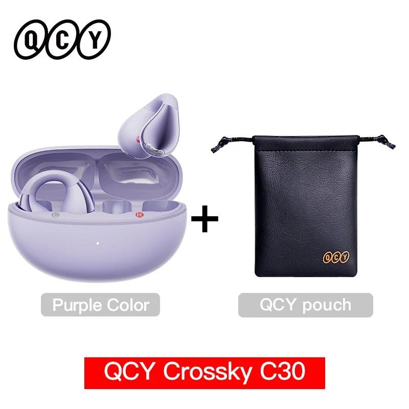 QCY Crossky C30 auriculares con Clip para la oreja Bluetooth 5,4 inalámbricos de oído abierto deportes TWS auriculares de doble conexión