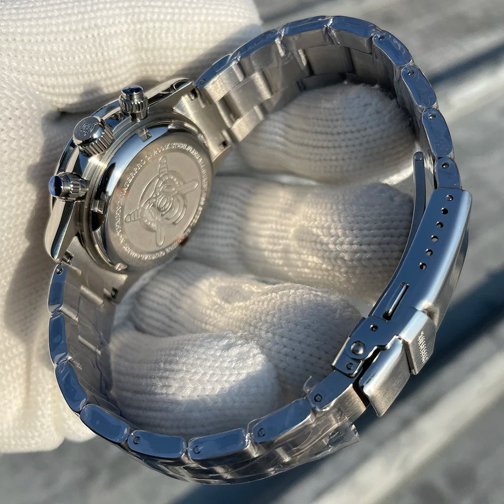 Reloj de Cuarzo de Lujo para Hombre SF733 STEELFLIER, Movimiento Silencioso VK63, Superluminoso, Resistente al Agua 200M, Reloj de Buceo, Nuevo Lanzamiento Oficial