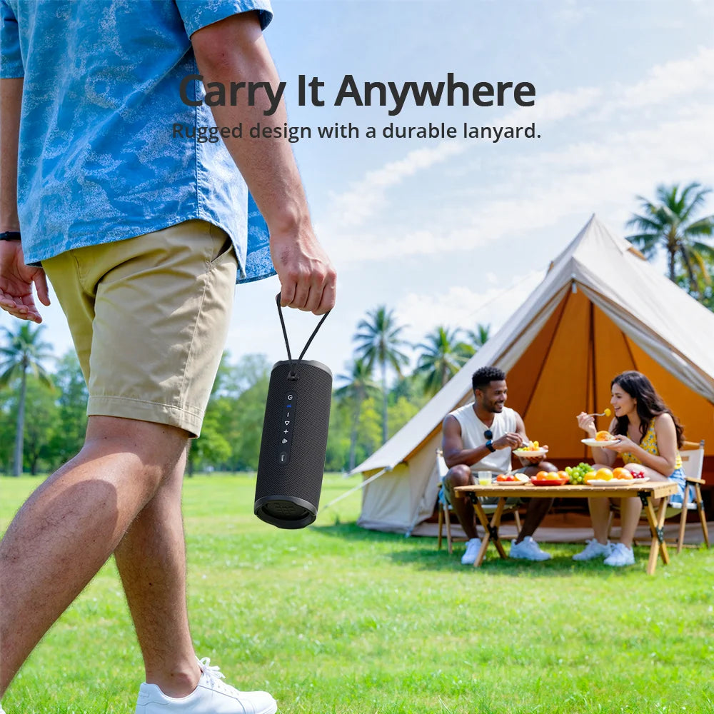 Tronsmart bocina bluetooth Mirtune C3 Plus de 50W, Versión Mejorada con BT6, Auracast ™   Equipo de Camping 2026 con Sincronización y Resistencia al Agua IPX7