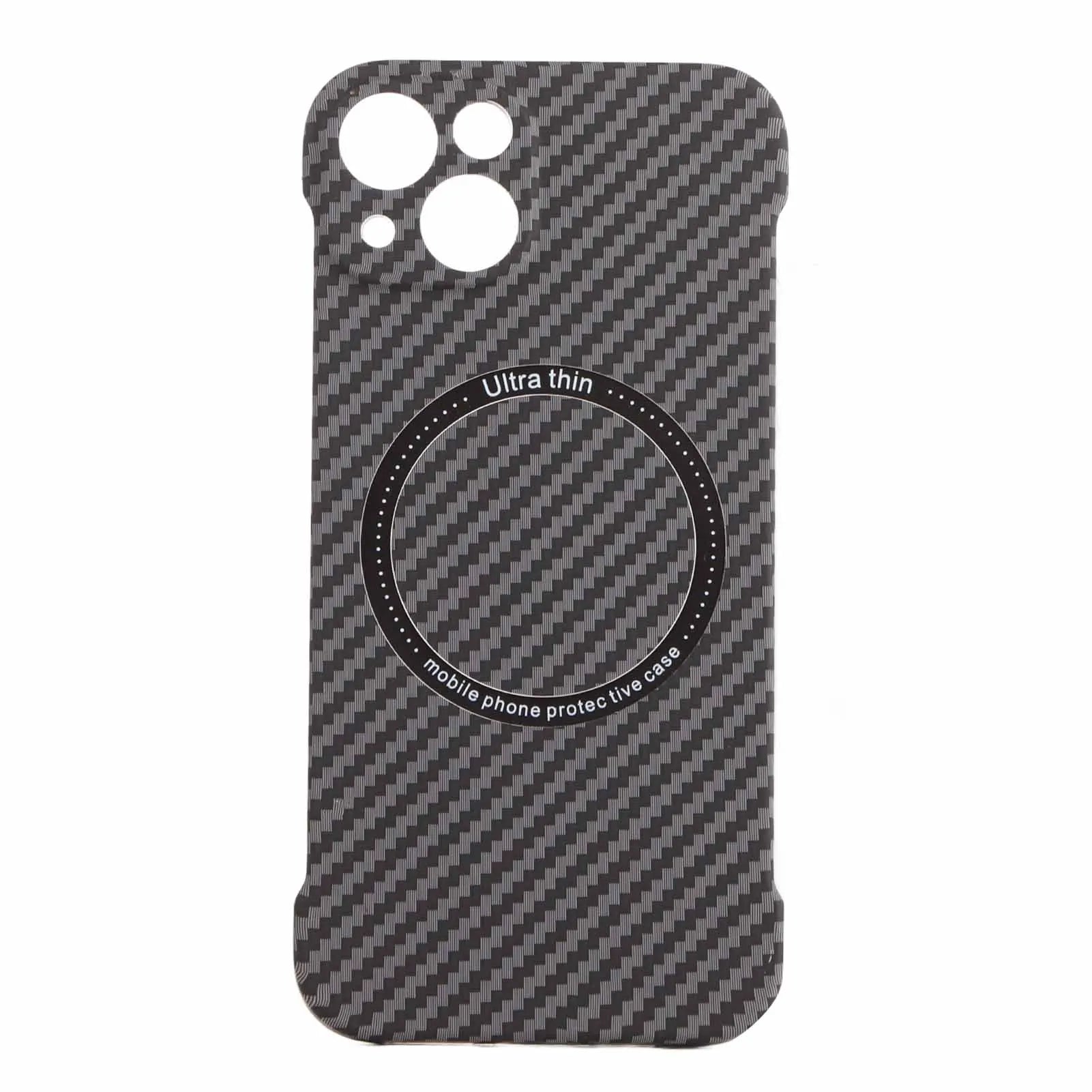 Funda de teléfono sin marco, funda protectora de teléfono portátil ultraligera con carga inalámbrica magnética, funda protectora para teléfono