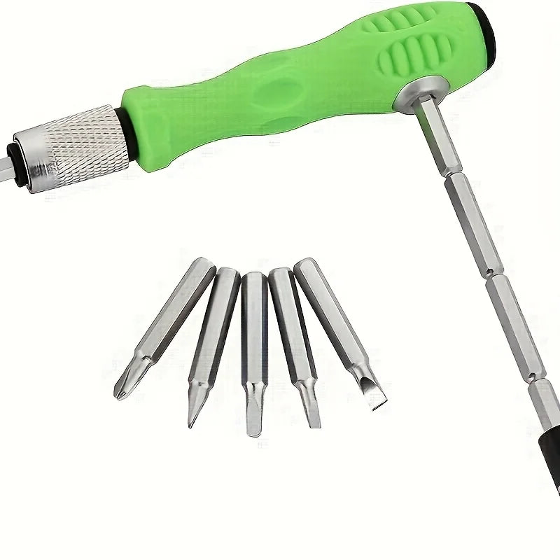 Kit de Destornilladores Multifuncional 32 en 1, Ideal para Reparar Muebles, Dispositivos Móviles, Computadoras, Pequeñas Tareas de Reparación