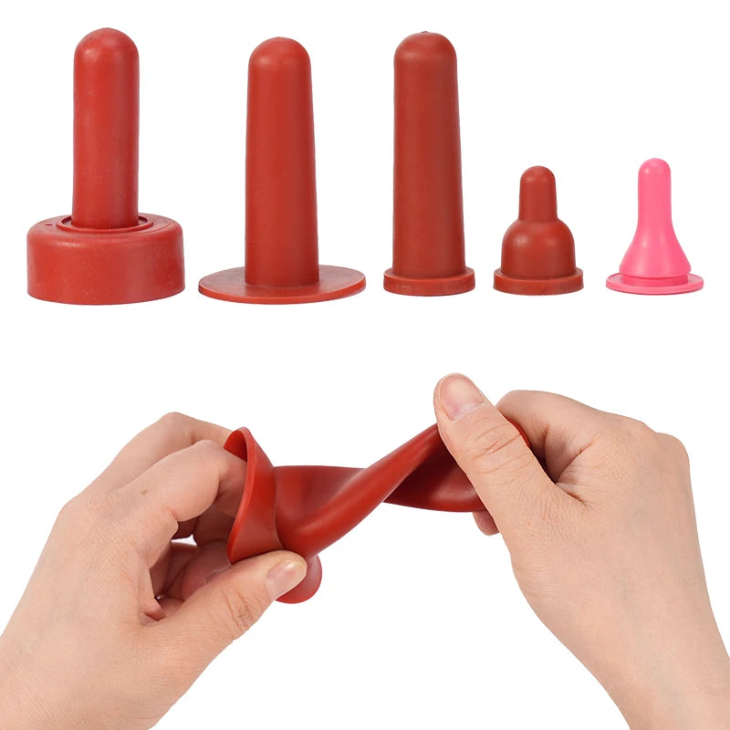 Bebedero para ganado y ovejas, tetina roja para alimentación de ternero, tetina para biberón, accesorios para biberones, suministros de alimentación para ganado, 2 uds.