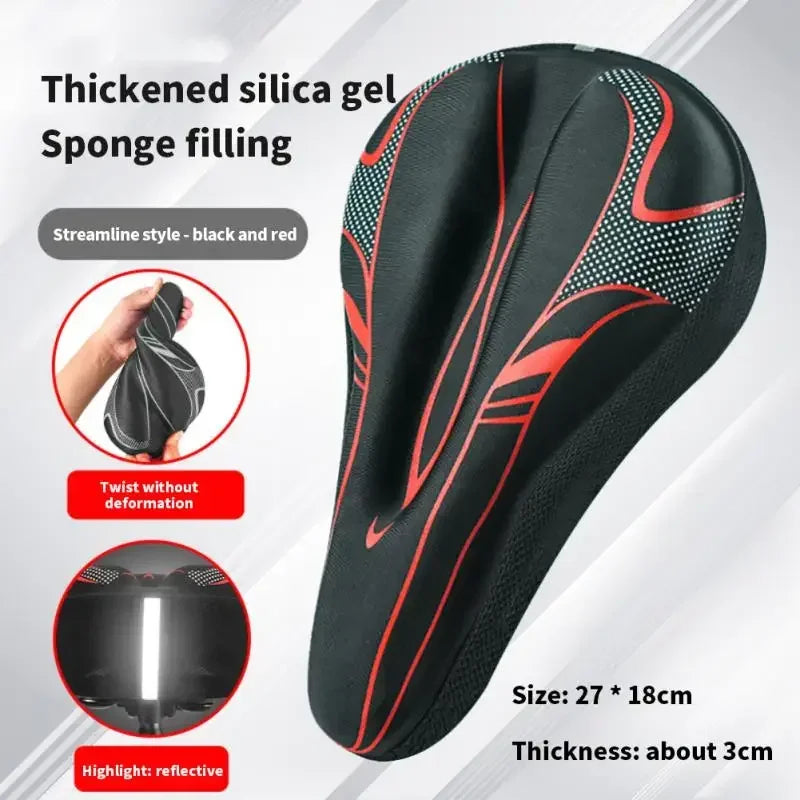 Sillín de bicicleta de GEL 3D para hombre y mujer, productos para bicicleta de montaña y carretera, accesorios, piezas de viaje de carbono para ciclismo
