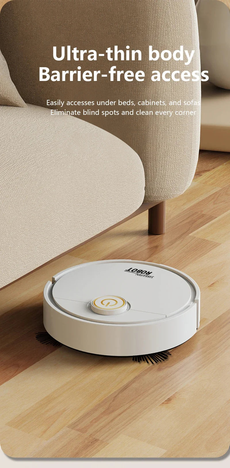 Robot aspirador de barrido inteligente 3 en 1, fregona lavable de succión fuerte de 6000pa para pelo de mascotas, suelo duro, Ideal para el hogar y la cocina