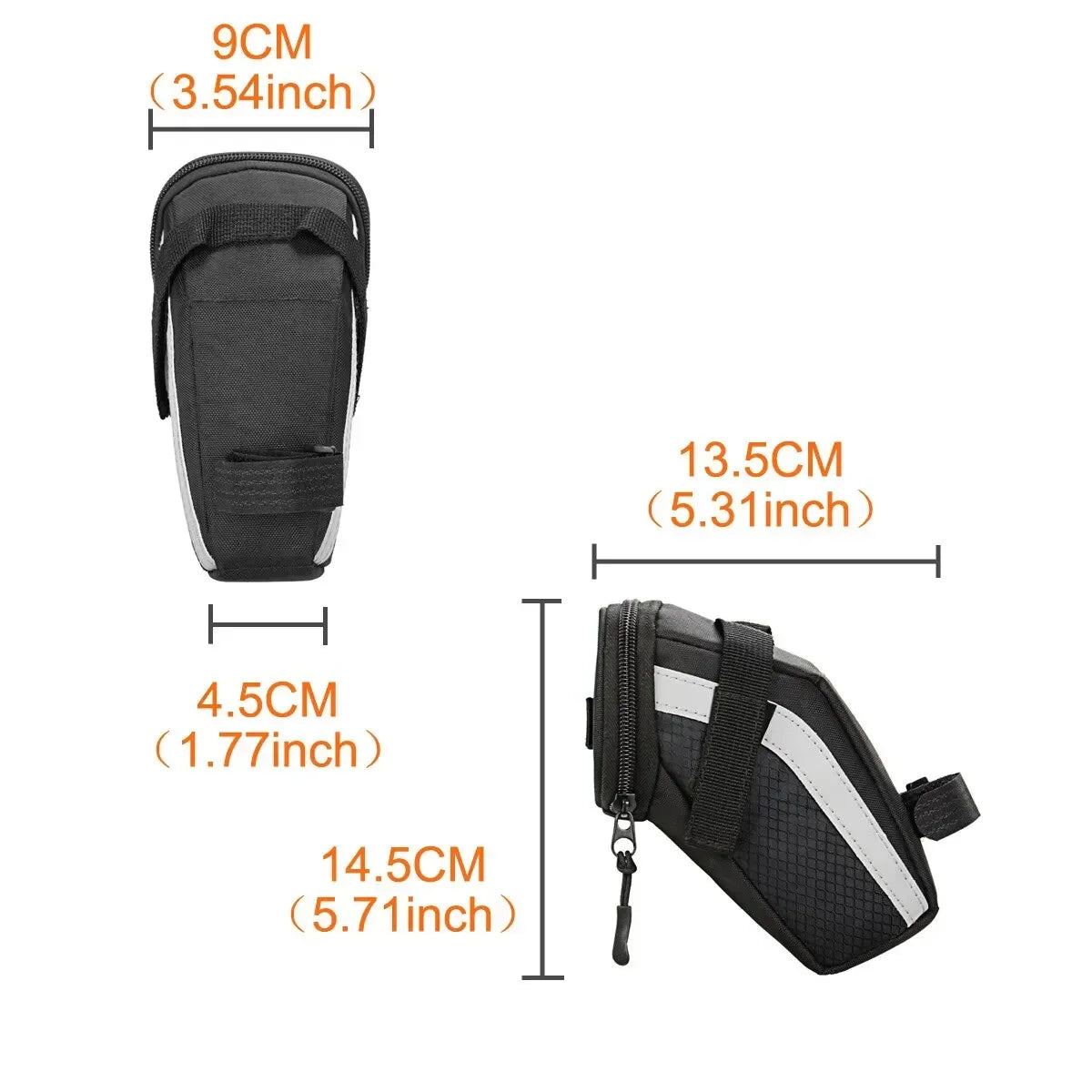 B SOUL-bolsa para SILLÍN de bicicleta, 1L, almacenamiento pequeño, asiento de ciclismo negro, bolsa trasera, Kit de accesorios, herramienta, accesorios reflectantes para ciclismo