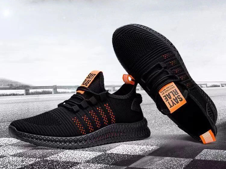 2024 otoño nueva moda zapatos de hombre de malla casual zapatillas antideslizantes moda transpirable calzado masculino al aire libre cómodo zapato ligero