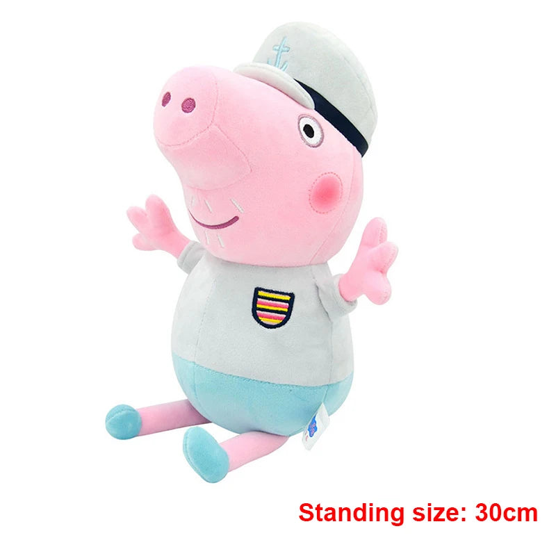 30cm Original Peppa Pig juguetes de peluche George Eddie Bear Mr dinosaurio figura de Anime juguetes de peluche niños juguete de regalo de Navidad