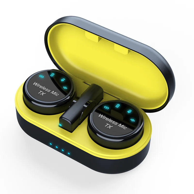 Nuevo micrófono inalámbrico magnético con cancelación de ruido, diseño de collar para grabación de audio y video en teléfonos inteligentes