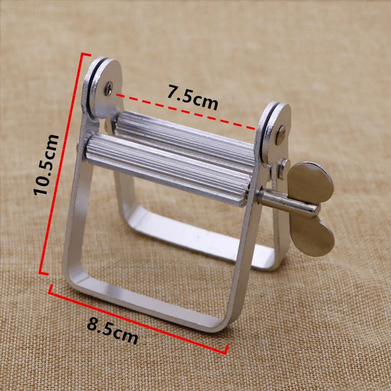 Dispensador Manual de Pasta Dental Metálico, Soporte para Tubos de Pintura, Cosméticos y Cremas