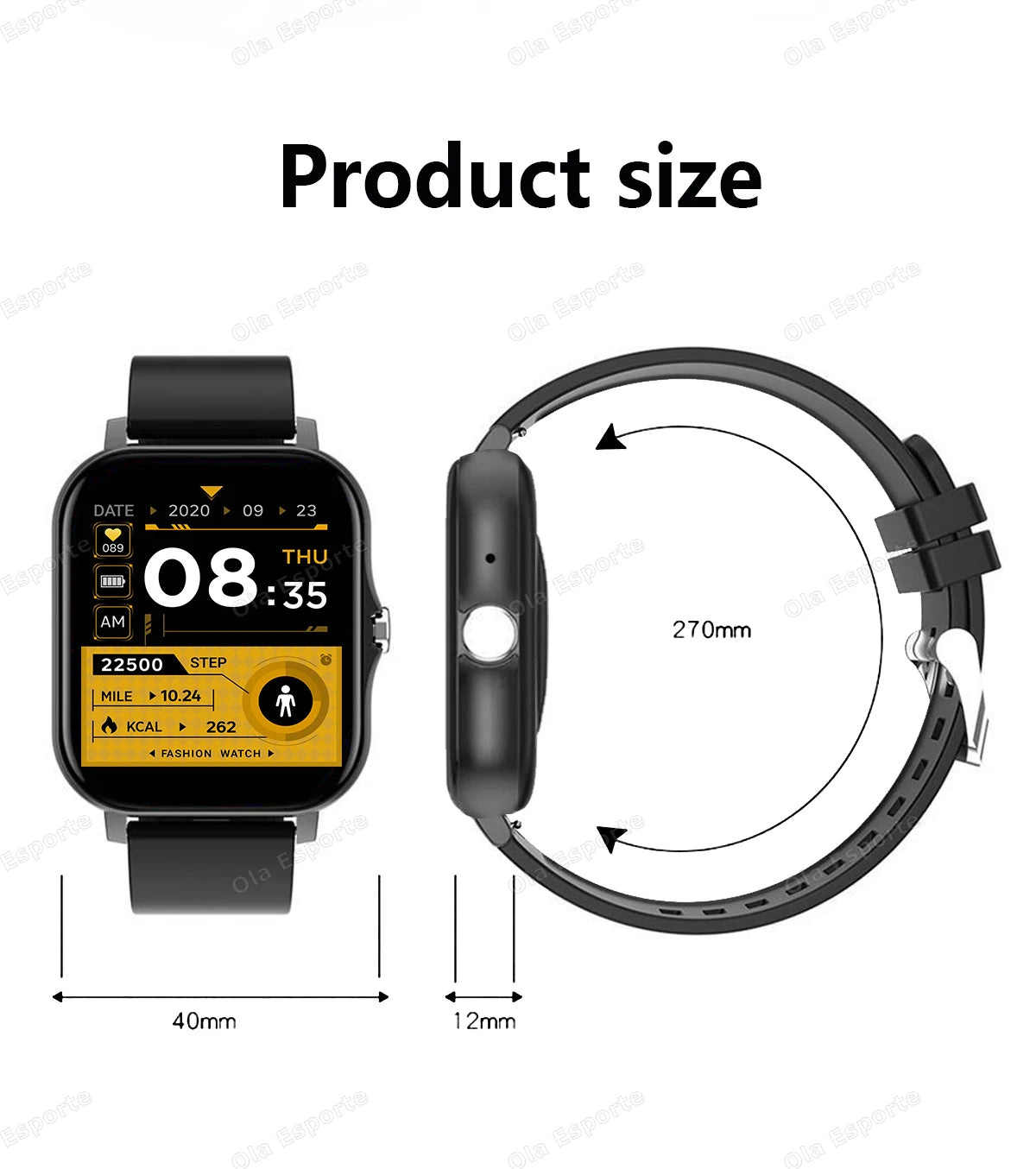 20226 Nuevo reloj inteligente de 1,83 pulgadas Notificaciones de llamadas Monitoreo del sueño Seguimiento de actividad Reloj inteligente Compatible con Android e iOS