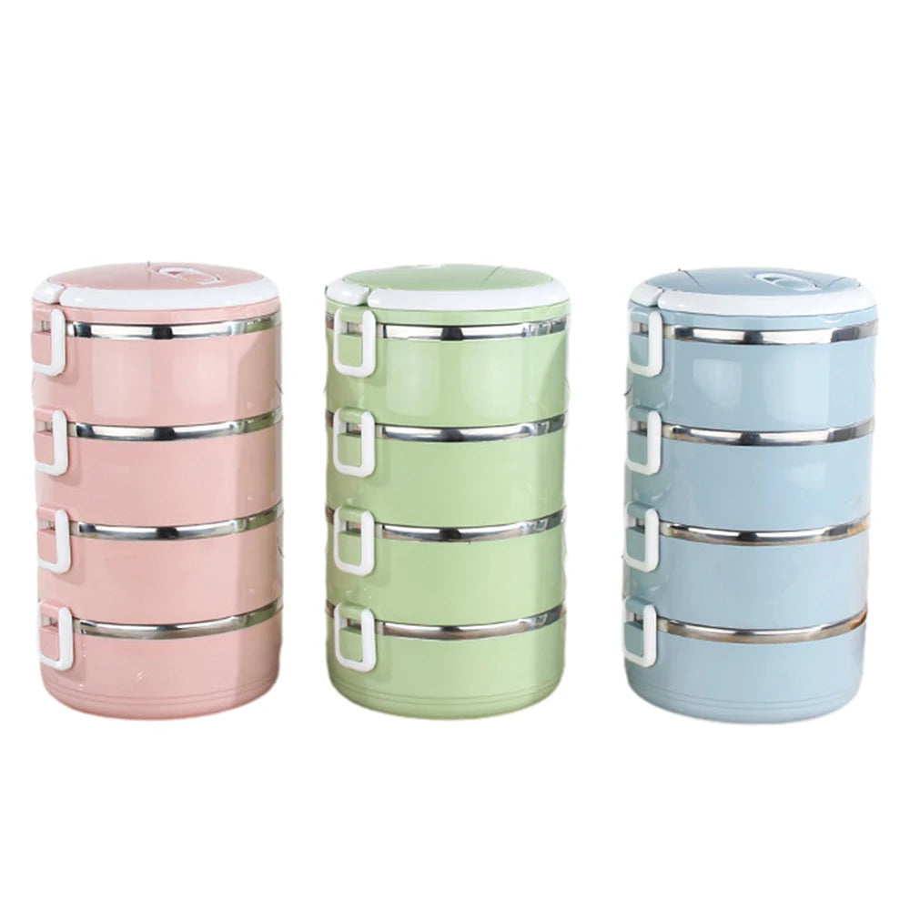 Taza de vacío de acero inoxidable, fiambrera para sopa, almacenamiento, calentador apilable, tarro térmico para alimentos, termo aislado para sopa, contenedores, refrigerador