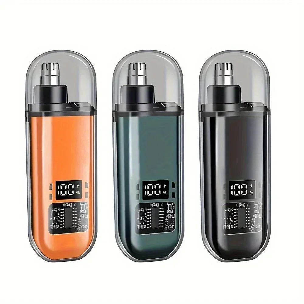 Recortador de Vello Nasal y de Orejas para Hombre - Recargable por USB C, Carga Rápida, Kit de Aseo Compacto