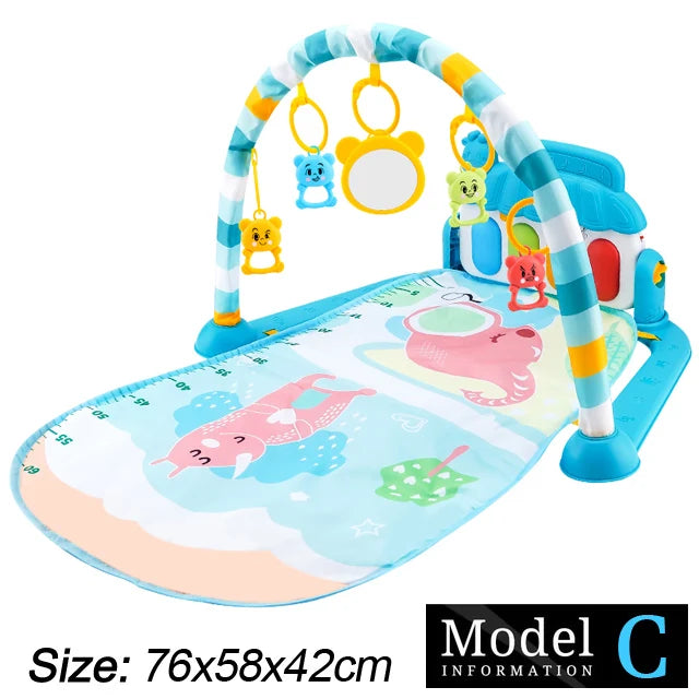 Soporte de Fitness para bebé, juego de música, juguetes de actividades de gimnasio, manta para gatear de Piano para recién nacido, almohadilla de juego de Pedal, regalos de educación temprana de 0 a 36 meses