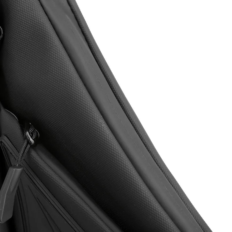 Bolso de Pecho Impermeable para Hombre, Bandolera, Mochila para Viajes Diarios, Membrana de Cuero Resistente a Salpicaduras, Ideal para Viajes Casuales