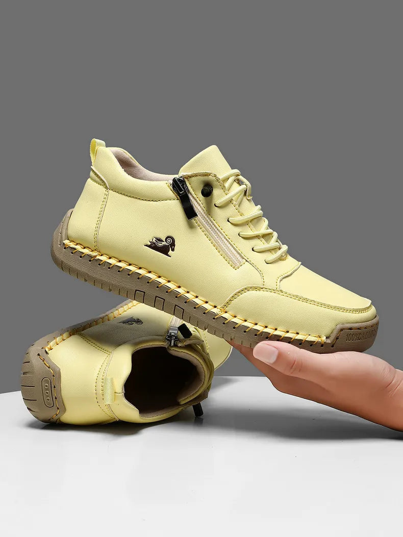 Nuevo 2025 zapatos deportivos para mujer, senderismo al aire libre, fondo plano, transpirables, cómodos, informales, zapatos de conducción, zapatillas de deporte transpirables a la moda