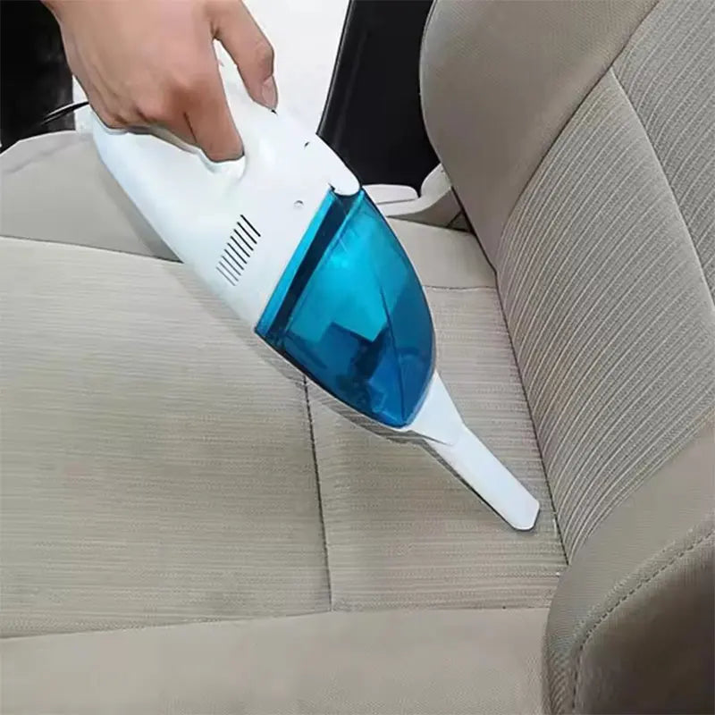 Aspiradora portátil de alta potencia seca y húmeda de doble uso azul para automóviles 12v