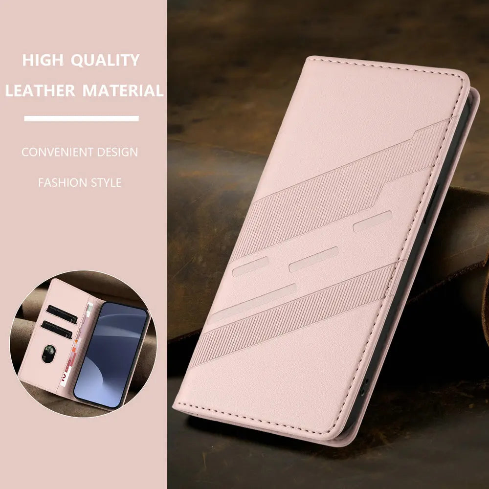 Funda de Lujo 360° para Xiaomi Poco X8 Pro Max 5G, Funda Protectora de Cuero Tipo Libro, Compatible con Poco X7 Pro, M7, M8 Pro, F7, M7, F8 Ultra, con Cierre Magnético