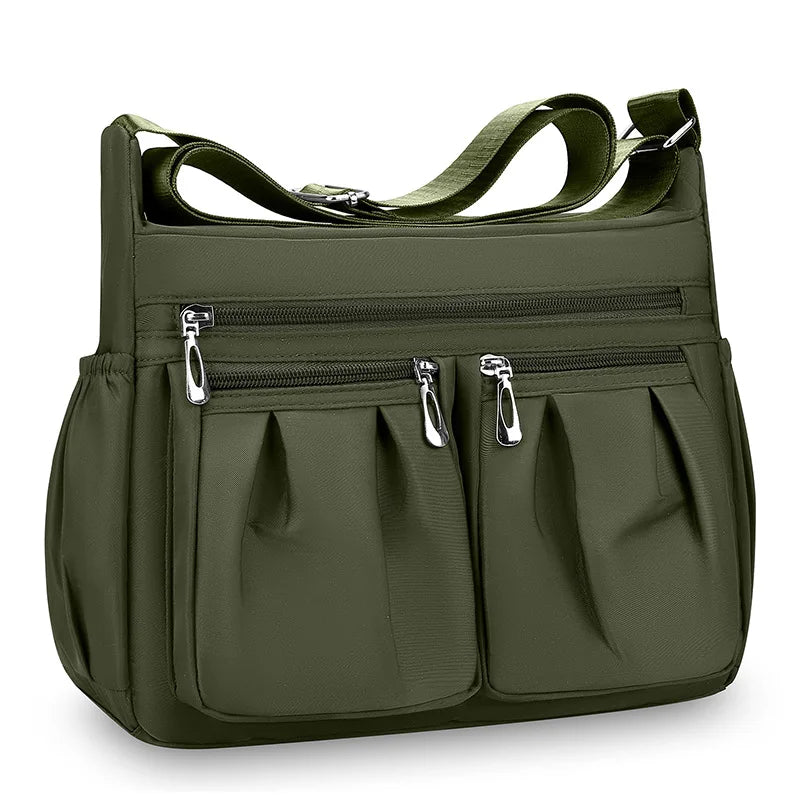 Bolso cruzado de nailon para mujer, bolso de hombro de gran capacidad, bolso femenino con múltiples bolsillos, bolso de compras de viaje para mujer, bolso de ocio