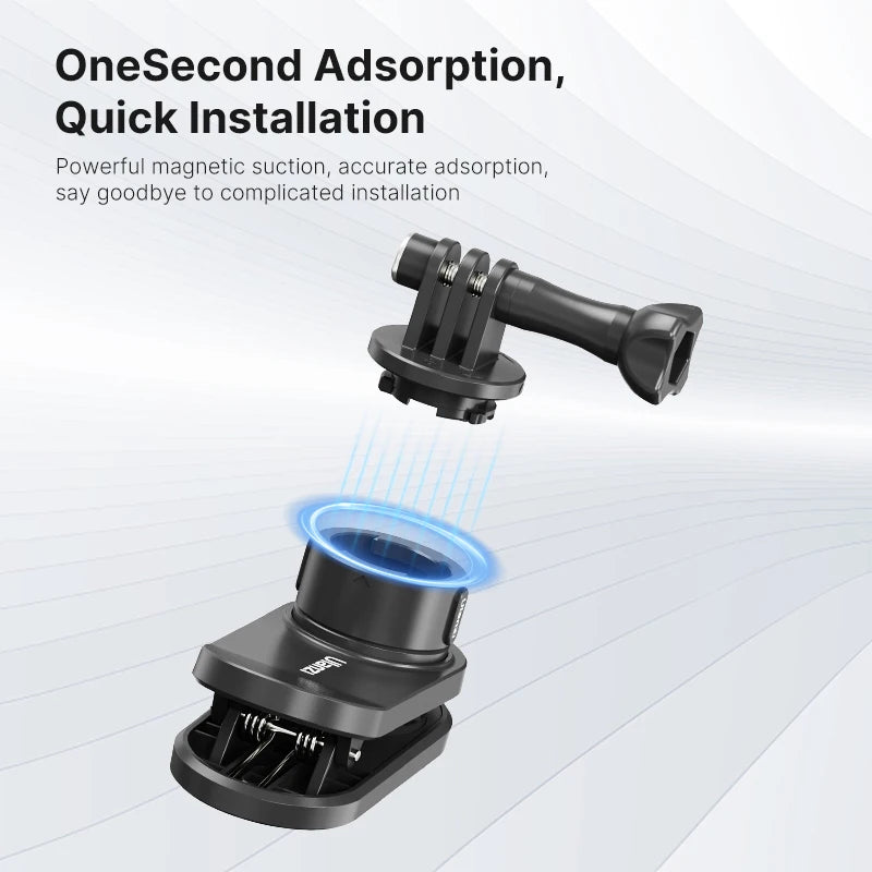 Ulanzi Go-Quick II Soporte magnético para correa de mochila de liberación rápida para Gopro para DJI OSMO para sistema QR de cámara de acción Insta360