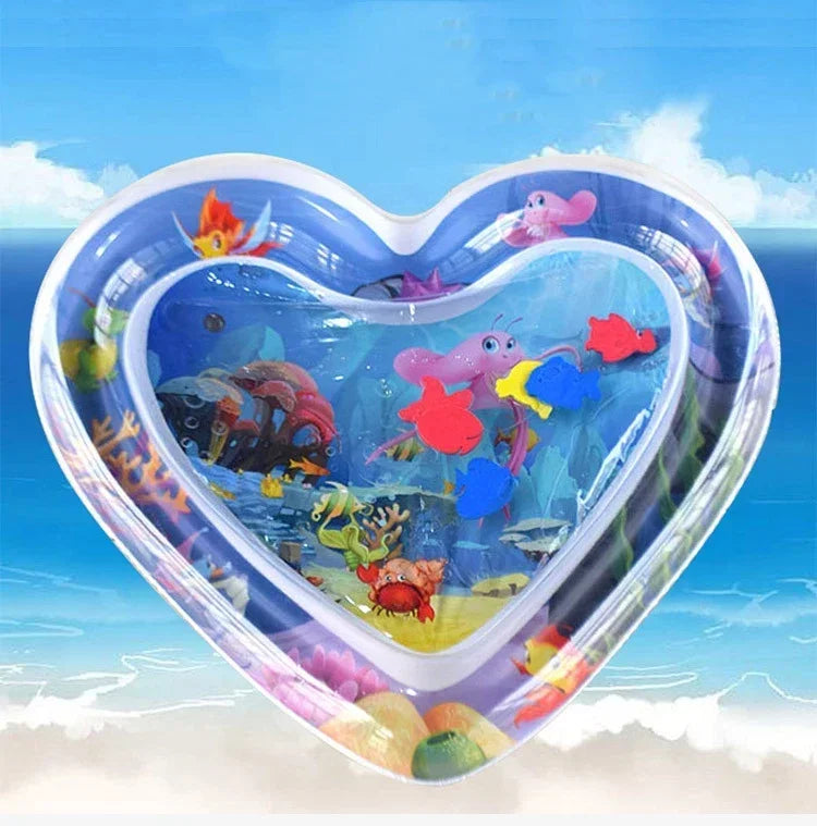 Estera de juego de agua para bebé, cojín inflable de PVC para tiempo de barriga infantil, almohadilla de agua para niños, juguetes de actividades de desarrollo de educación temprana