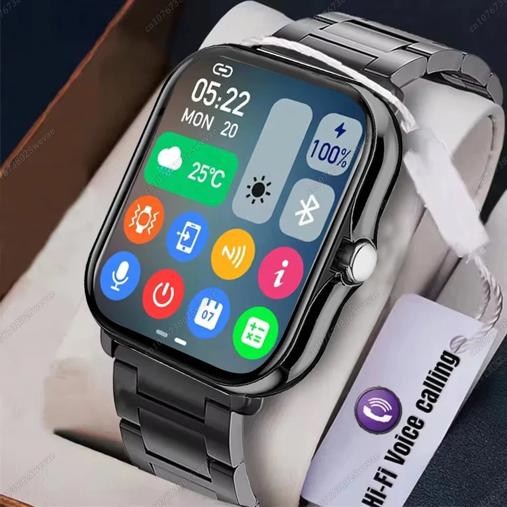 20226 Nuevo reloj inteligente de 1,83 pulgadas Notificaciones de llamadas Monitoreo del sueño Seguimiento de actividad Reloj inteligente Compatible con Android e iOS