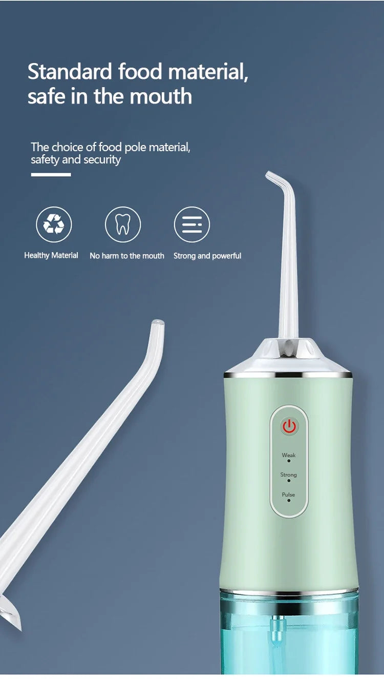 Irrigador Oral, aparato de hilo Dental con chorro de agua, hilo dental para odontología, lavadora bucal, herramientas de limpieza para blanqueamiento Dental