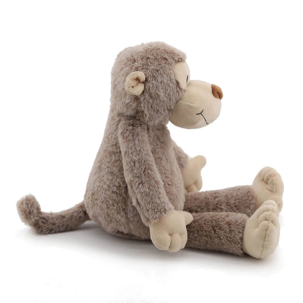 Bashful-muñeco de peluche de mono, Animal de peluche suave clásico, muñeca cómoda para bebé, bonito mono marrón, regalo para niños recién nacidos