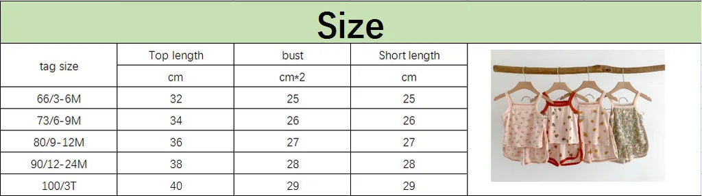 NOVEDAD DE VERANO 20225, Tops sin mangas para bebé y pantalones cortos de cintura ajustada, traje de 2 piezas, conjunto de ropa con cuello cuadrado para niñas, ropa de algodón para niños