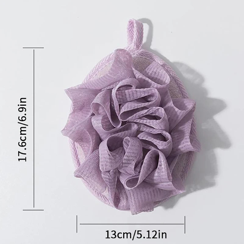 Depurador de baño para el cuerpo, Bola de lufa, ducha, Bola de baño de masaje, toalla de flores para el cuerpo, el mejor exfoliante corporal para ducha, herramienta de baño
