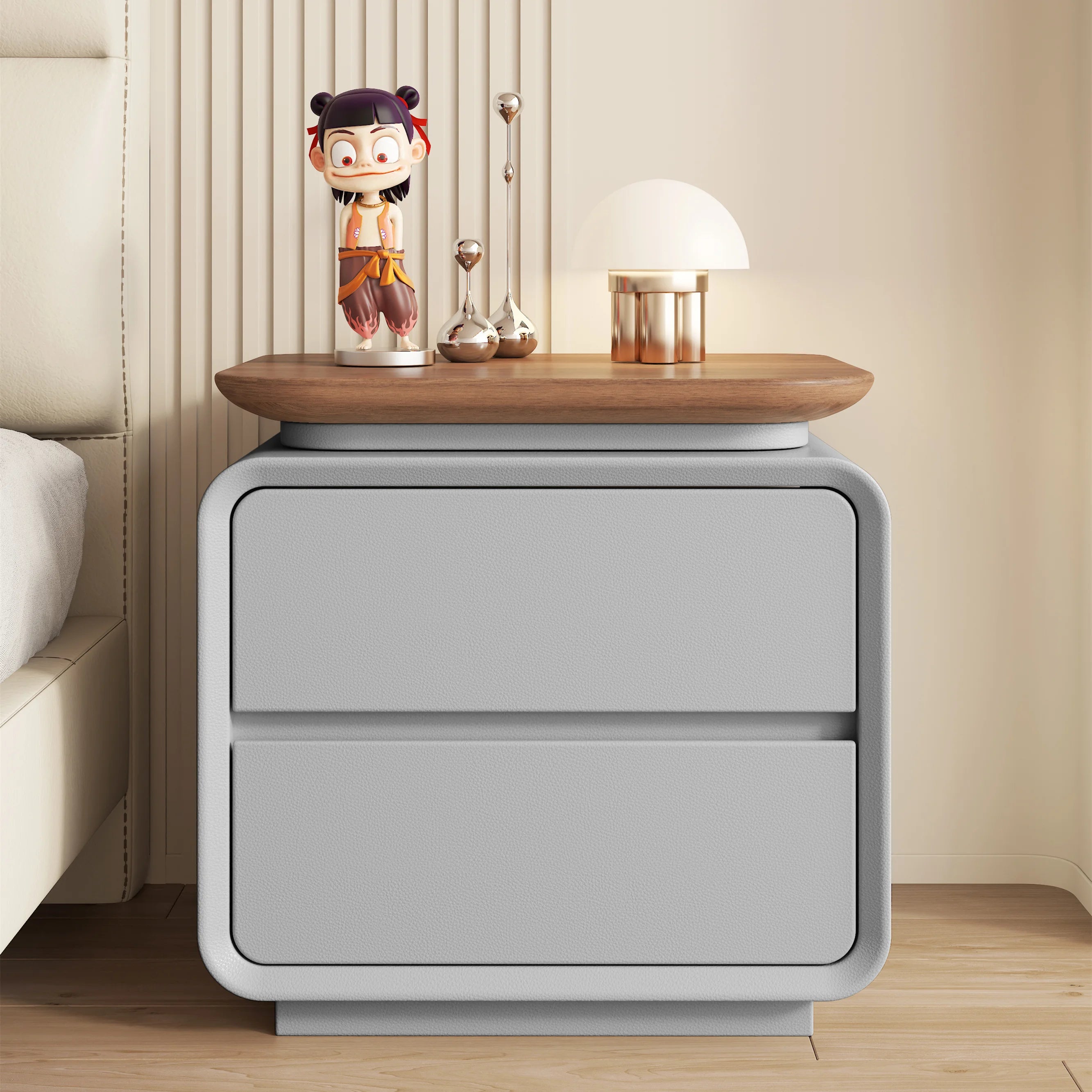 # *A forLuxury-Mesita De noche bonita, mesita De noche nórdica moderna que ahorra espacio, mesa De salón Bauhaus, muebles De dormitorio