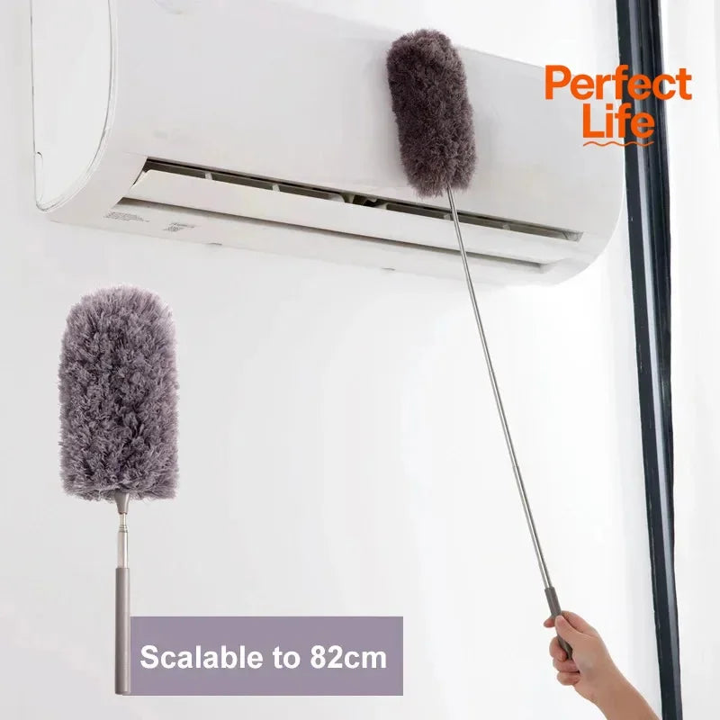 Plumero de limpieza ligero, cepillo de polvo Flexible, herramienta de limpieza del hogar para eliminación de huecos, 1/2 Uds.