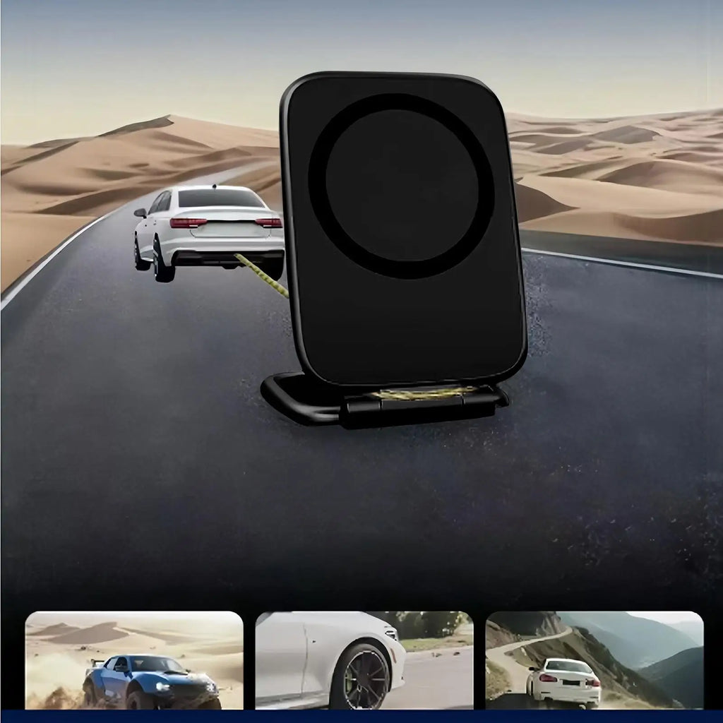 Soporte Magnético para Teléfono de Coche, Ultrafino, Plegable, con Adhesivo para la Parte Trasera del Coche, Soporte Magnético para Escritorio