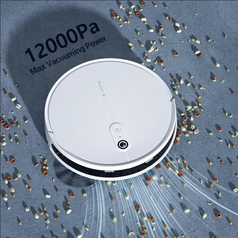 Robot Aspirador y Mopa Arnagar para Hogar Inteligente, Autovaciable, Control por APP, 12000Pa, VSLAM, 5200mAh, Bajo Ruido, para Limpieza de Alfombras