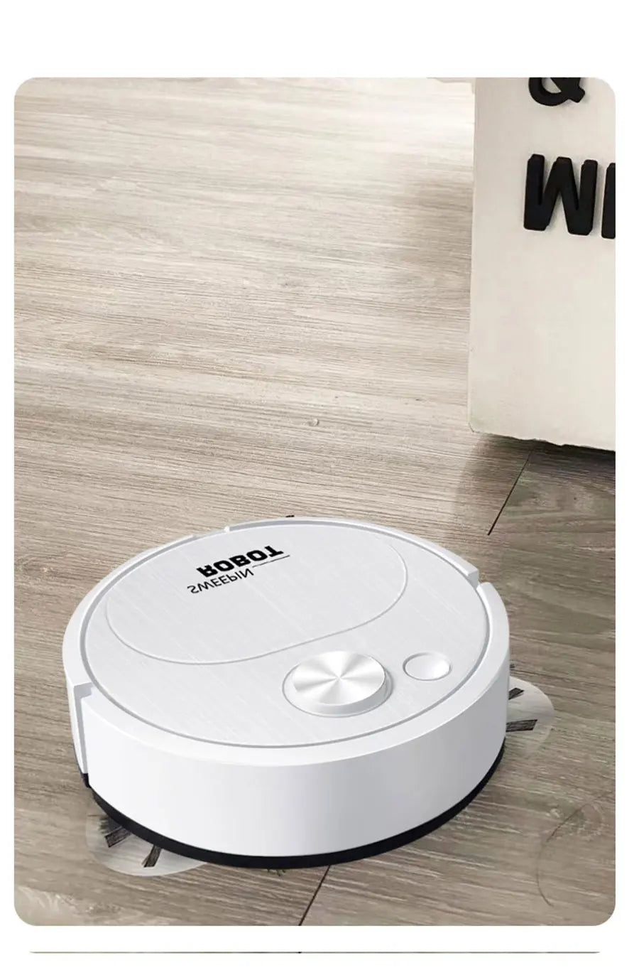 Nuevo Robot aspirador de barrido USB, fregado 3 en 1, inalámbrico inteligente, 1500Pa, limpieza de arrastre, barrido de suelo para el hogar y la Oficina