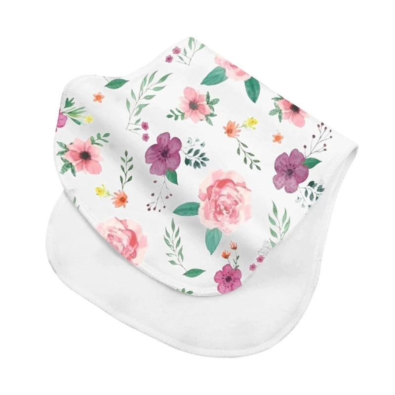 Paños de Bebé de 2 Capas, Baberos Absorbentes para Recién Nacidos, Baberos de Algodón Suave para Bebés, Regalo para Baby Shower