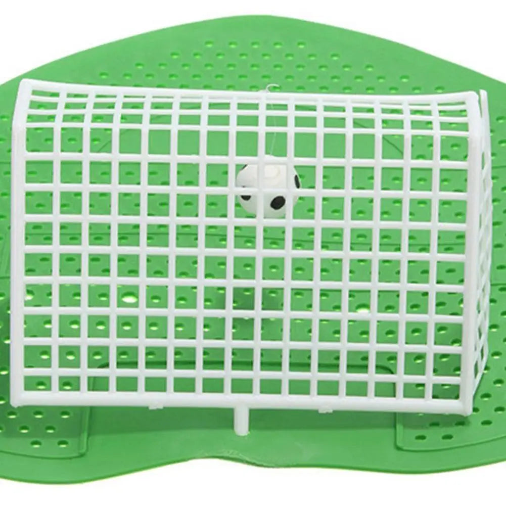 Mini urinario de pie para hombre, filtro de malla de plástico con forma de fútbol, urinario creativo para baño, almohadilla desodorante para inodoro