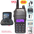 Walkie Talkie profesional UV82 FM Baofeng UV 82 8W estación de Radioaficionado VHF UHF transceptor Radios de caza Amateur Comunicador