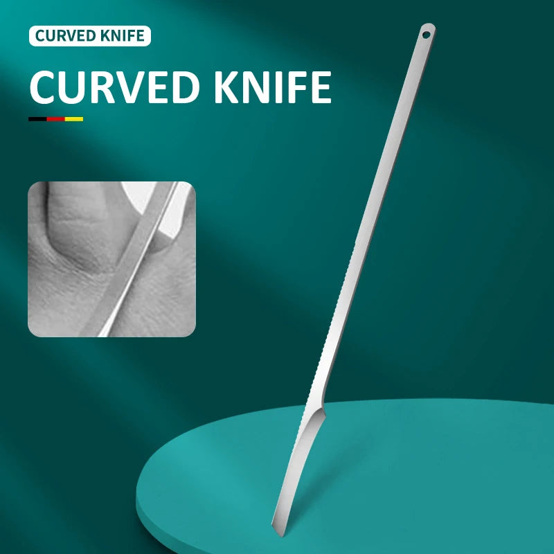 3 unids/set juego de cuchillos de pedicura herramientas profesionales para el cuidado de los pies de uñas encarnadas pinzas para uñas de acero inoxidable Kit removedor de cortaúñas