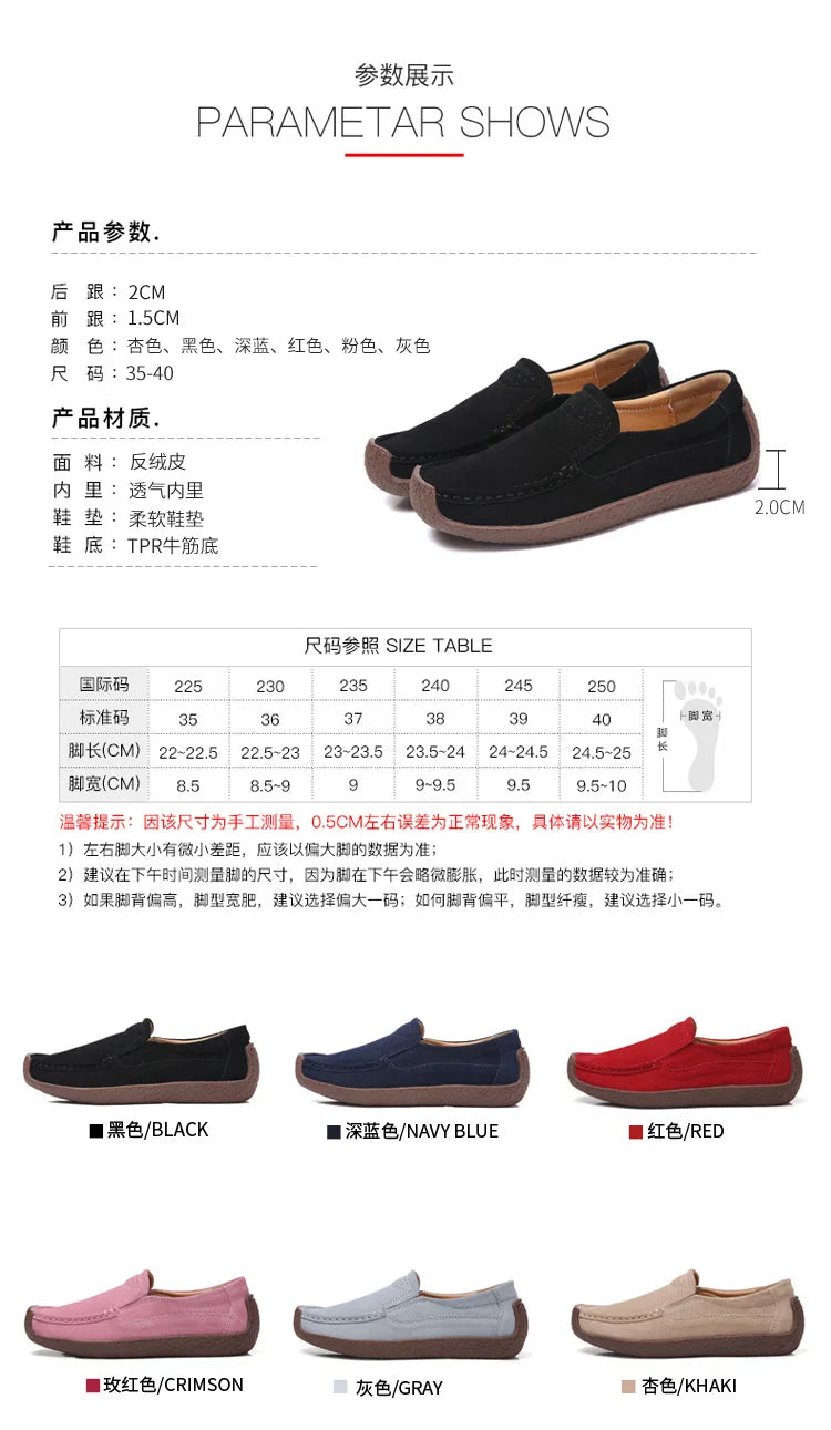 Zapatos informales De cuero genuino para Mujer, zapatillas De ocio, mocasines sin cordones De marca De lujo para Mujer, mocasines suaves para Mujer, Zapatos De Mujer