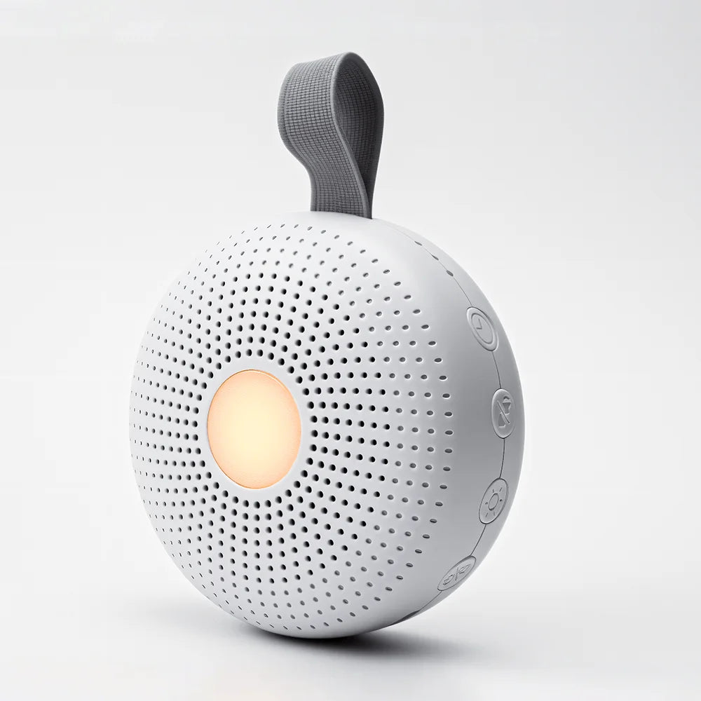 Ayuda portátil para dormir, máquina de ruido blanco para bebés y adultos con 15 sonidos, detección inteligente de llanto, temporizador de luz nocturna, regalo para recién nacidos