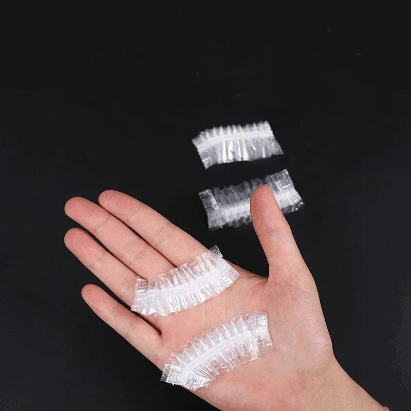 100 Uds cubierta de oreja desechable Protector de oreja para gorros para teñir el cabello orejeras de ducha de baño herramientas de peluquería accesorios de peluquería