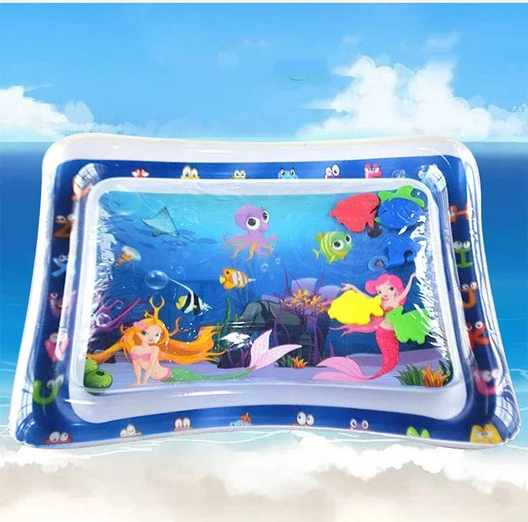 Estera de juego de agua para bebé, cojín inflable de PVC para tiempo de barriga infantil, almohadilla de agua para niños, juguetes de actividades de desarrollo de educación temprana