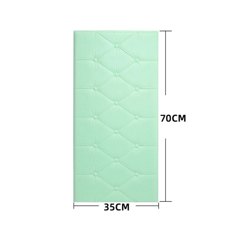 Papel Tapiz Autoadhesivo 3D, Almohadilla de Pared Anticolisión, para Dormitorio Infantil, Sala de Estar, Almohadilla de Espuma Suave, Decoración del Hogar